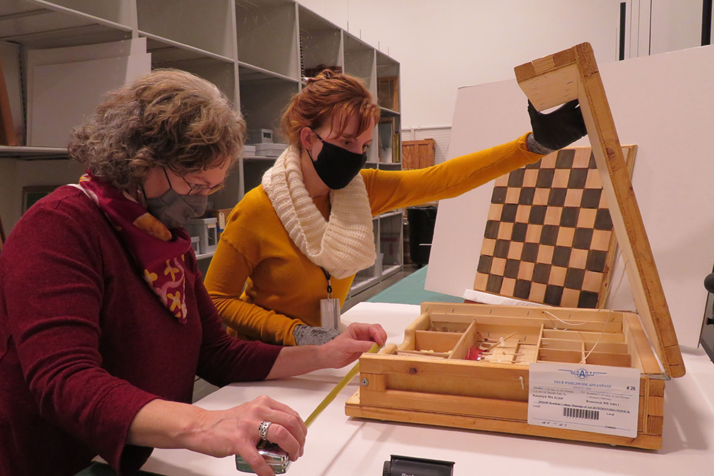 Two women working in the Museum