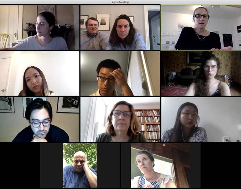 A screenshot of the spring 2020 Collectors’ Collaborative meeting.