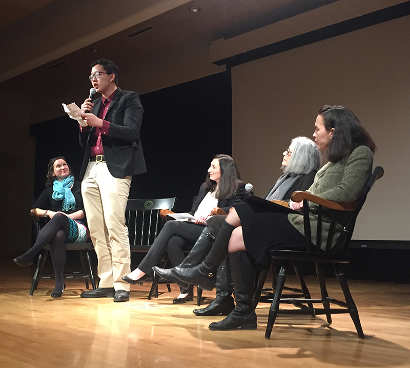The panel discussion participants on January 30, 2020.