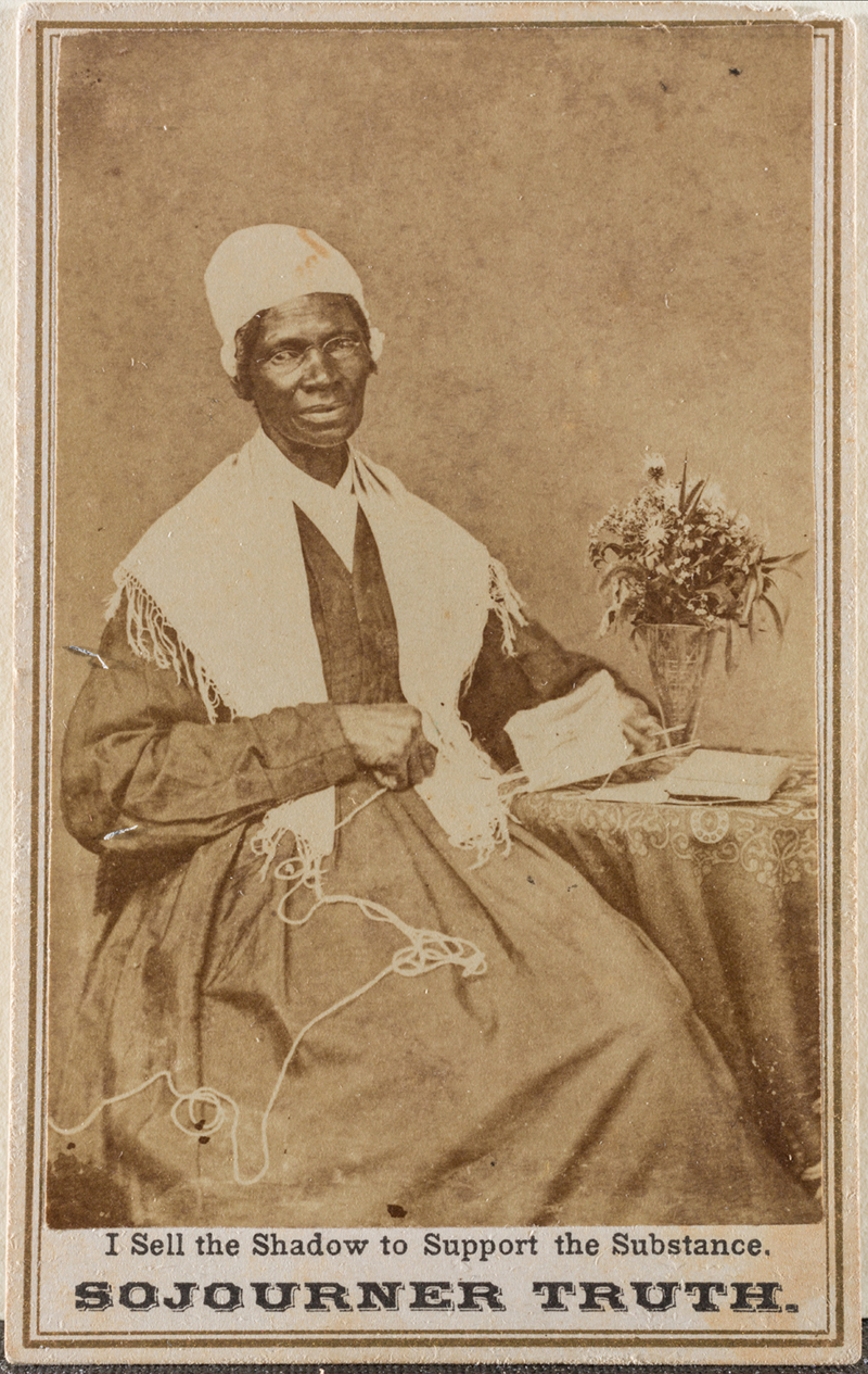 Sojourner Truth with Flowers, CdV, 1864