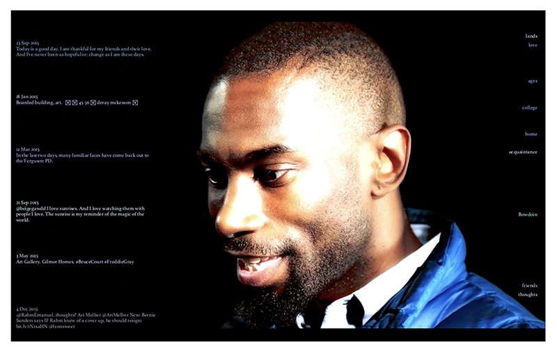 A close-up of a man's face in profile