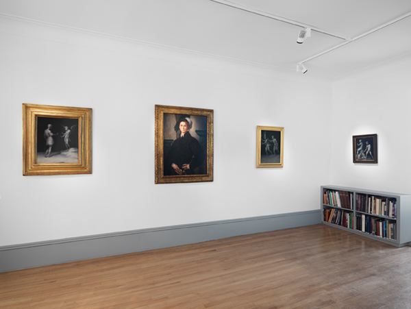 An installation view of Grey Matters at the Nicholas Hall Gallery, New York. 