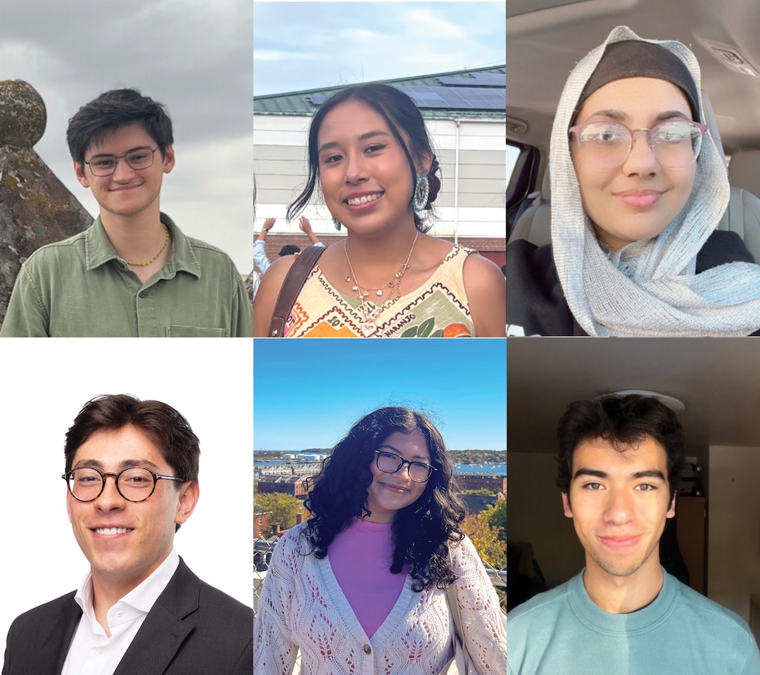 A grid of six student headshots