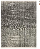 A woodcut depicting abstracted forms