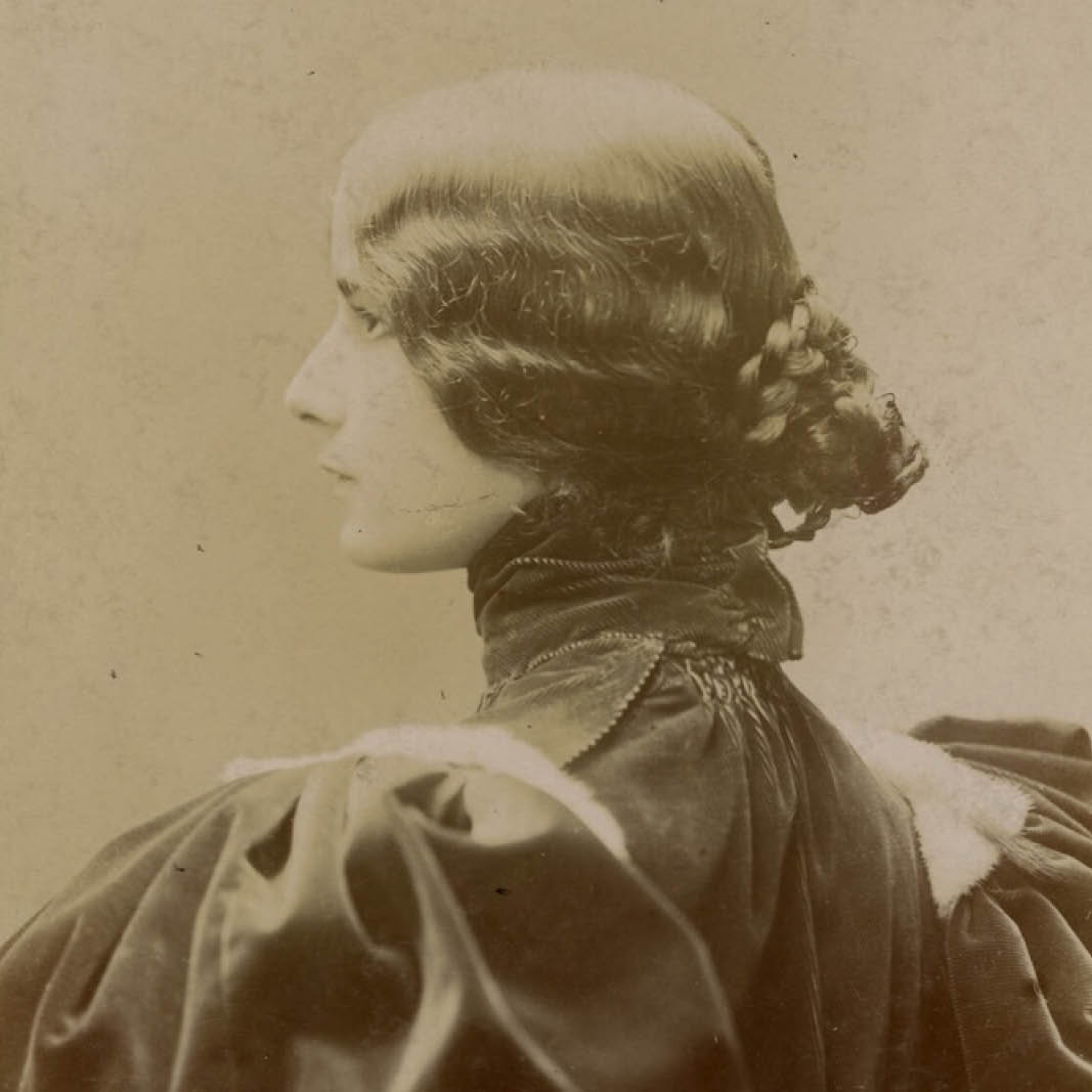 A nineteenth century photograph of a woman in profile