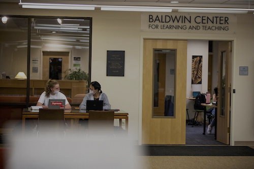 Outside of the Baldwin Center for Learning and Teaching