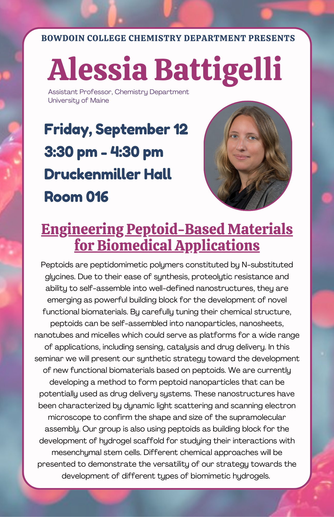 Alessia Battigelli Seminar Poster