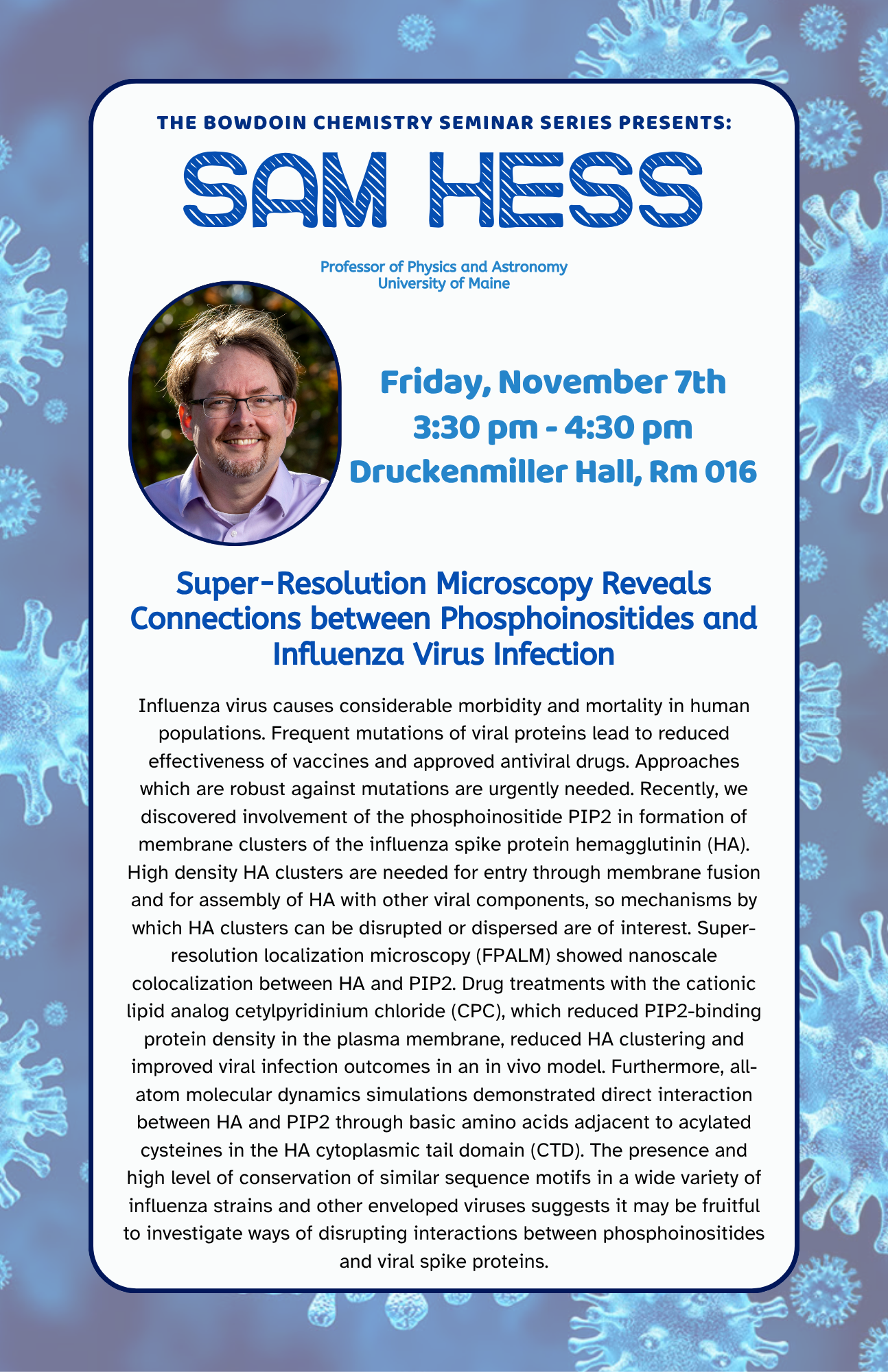 Sam Hess Seminar Poster