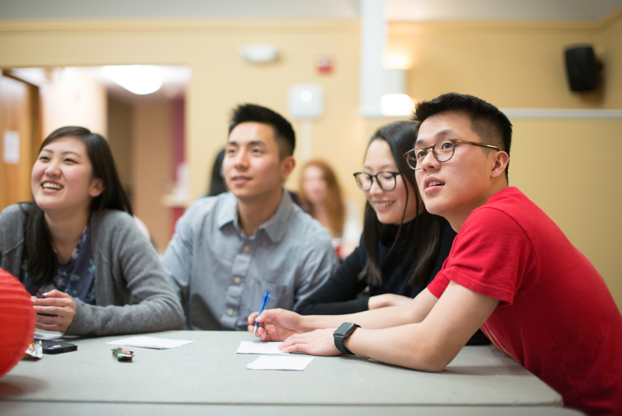 Students at Chinese Language Table