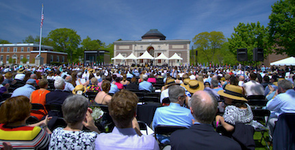 Families and Guests watching the ceremony
