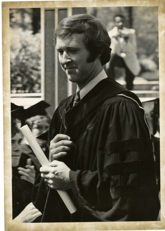 Picture of William Cohen with degree