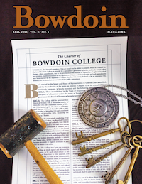 Fall 2015 Bowdoin Magazine cover
