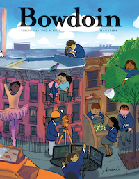 Spring 2014 Bowdoin Magazine cover