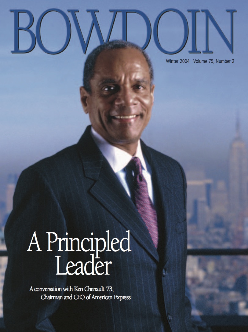 Winter 2004 Bowdoin Magazine cover