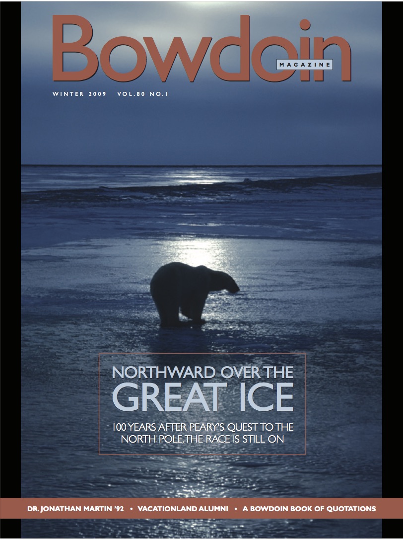 Winter 2009 Bowdoin Magazine cover