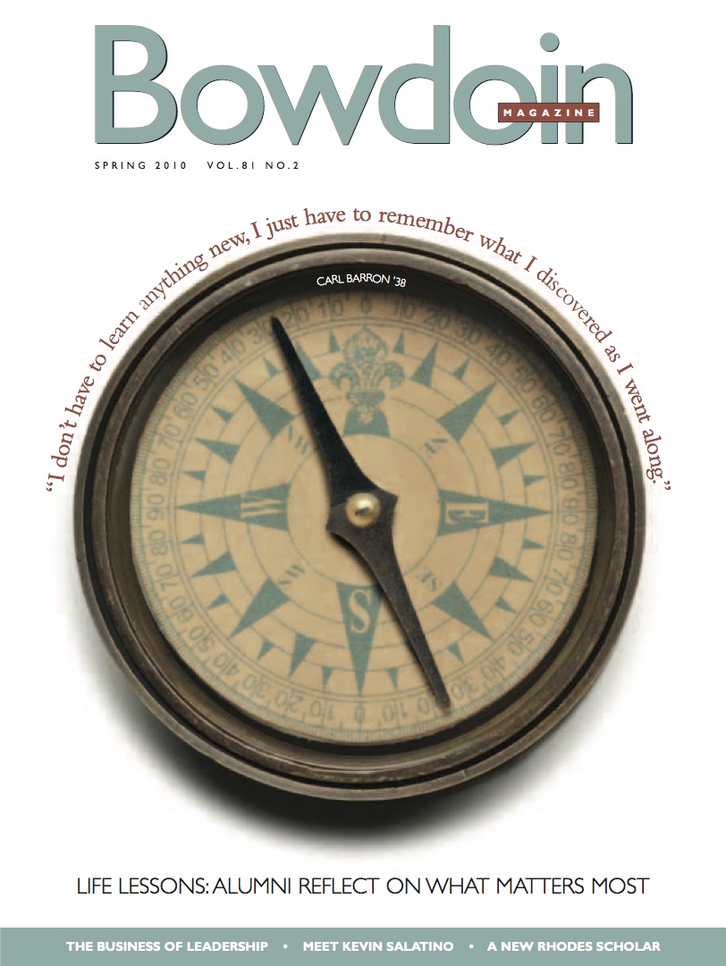 Spring 2010 Bowdoin Magazine cover