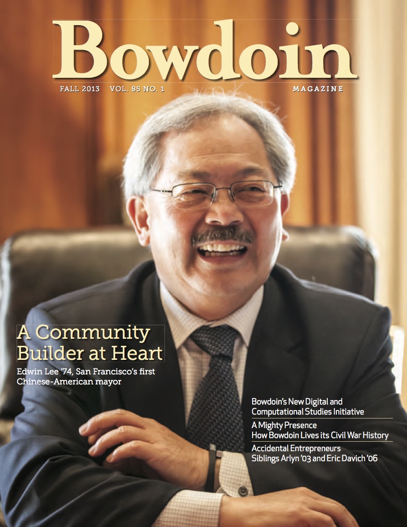 Fall 2013 Bowdoin Magazine cover