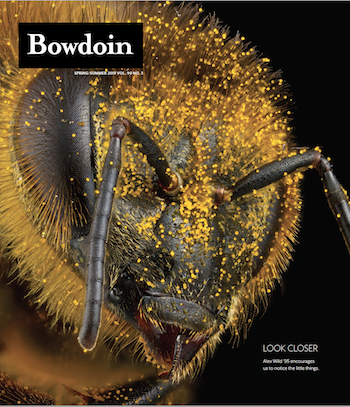 Bowdoin Magazine cover, spring/summer 2019