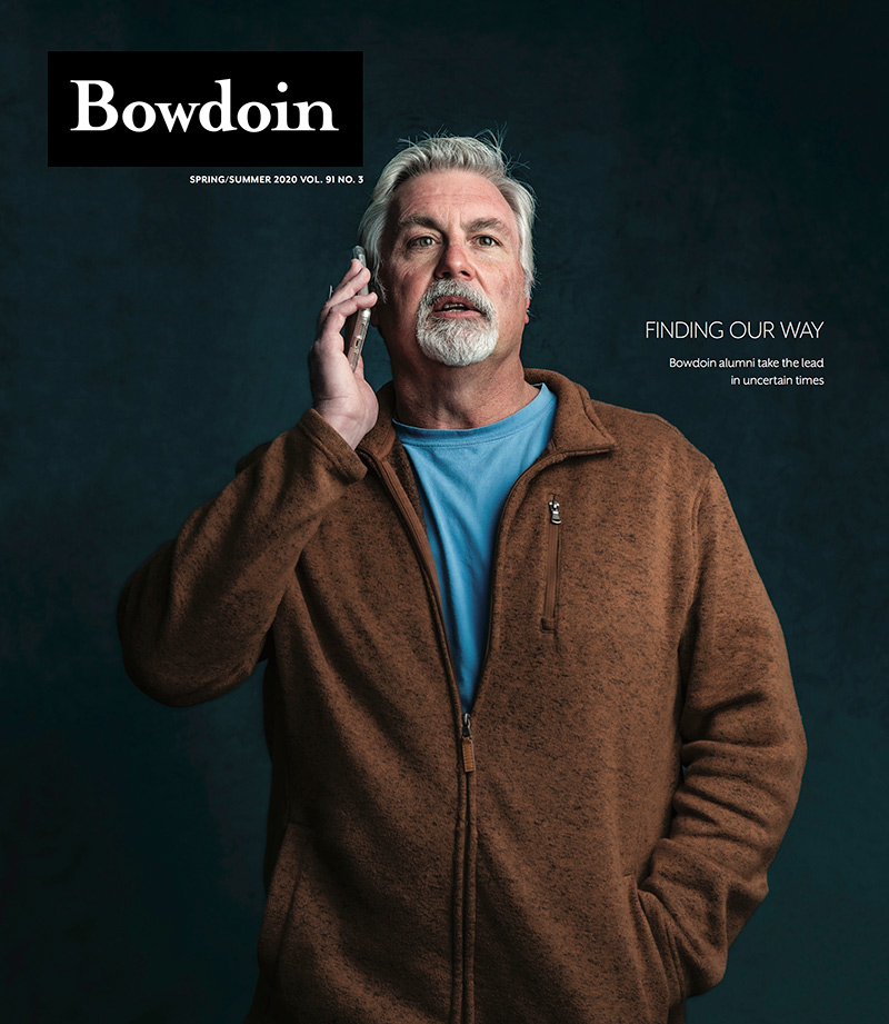 Spring 2020 Bowdoin Magazine cover