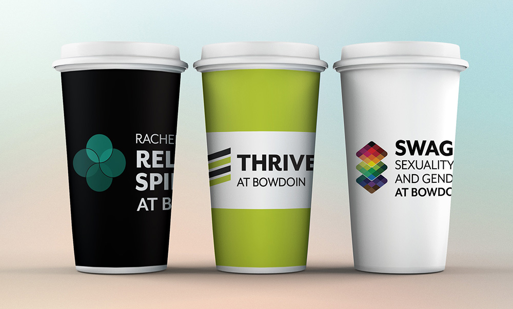 examples of program badges on coffee cups