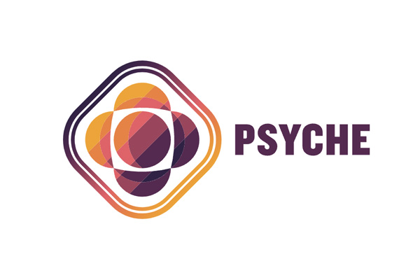 secondary logo of the Psyche asteroid project