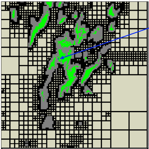 A Quad-tree Based, Multi-Resolution Algorithm for Computing Viewsheds on Grid Terrains