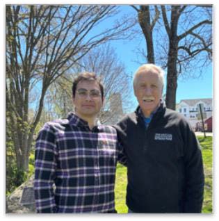 Alessandro poses with Senator Angus King.
