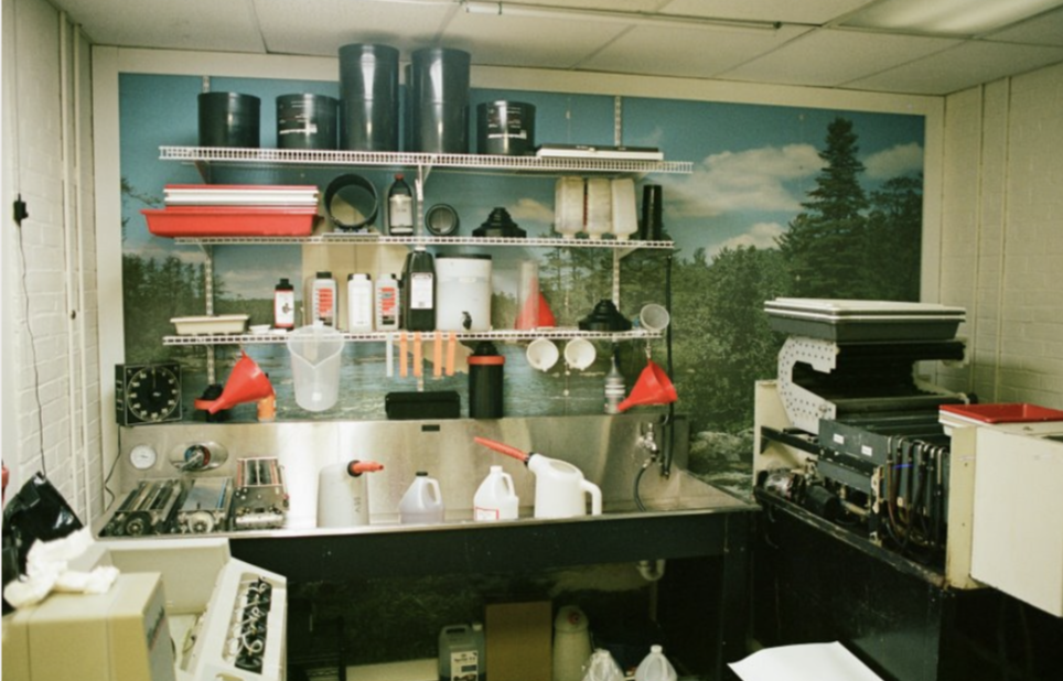 Film picture of Northeast Photographic's film lab.
