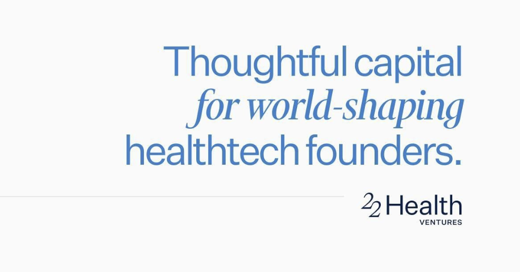 A picture of 22Health Ventures's mission and logo.
