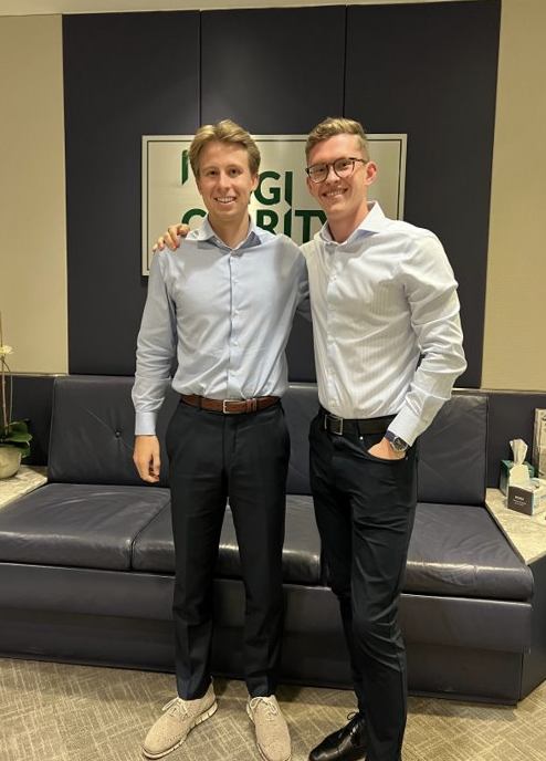 Reid Staples ‘24​ (left)