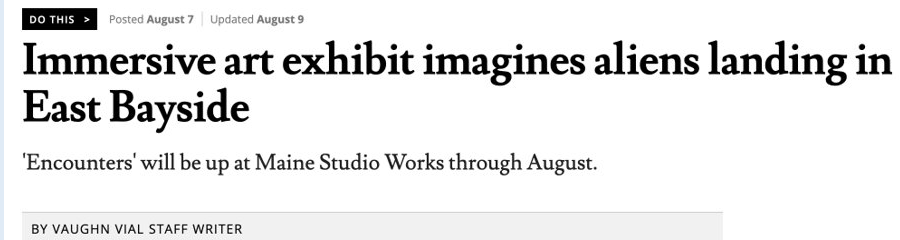 Title of an article Vaughn wrote for the newspaper.