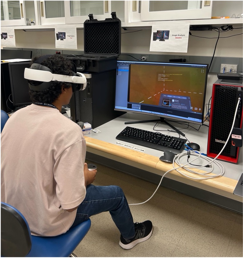 Zahren York in the lab