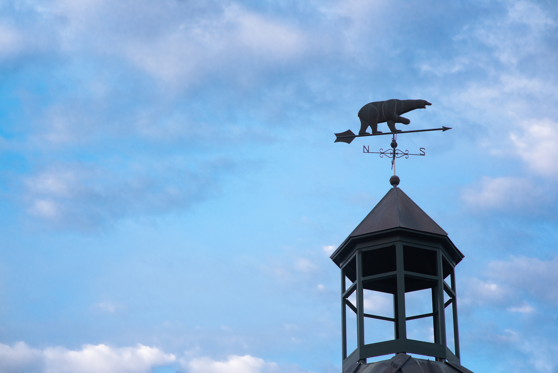 Polar bear weathervane