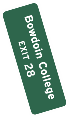 Bowdoin Highway Sign