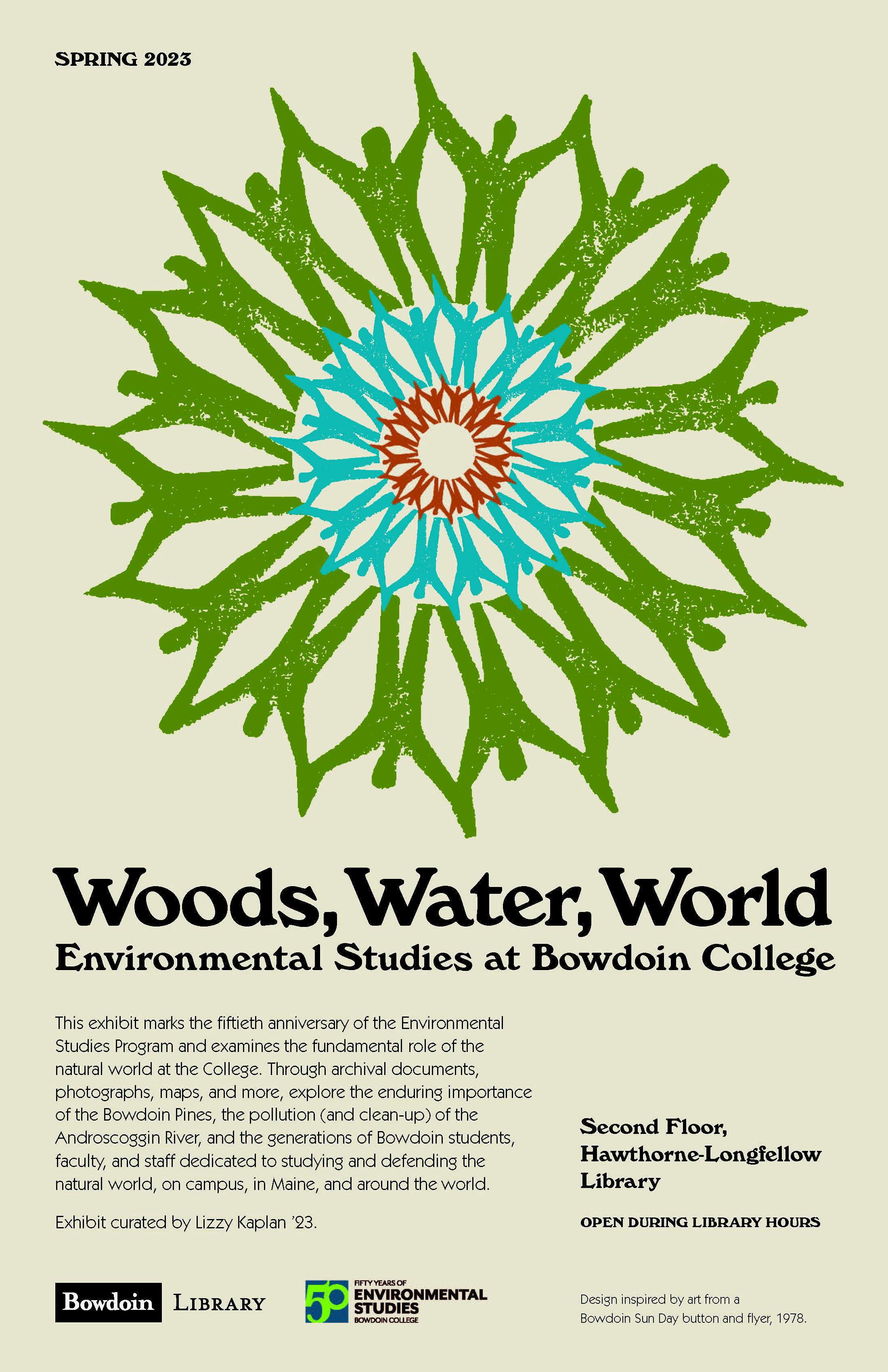 Woods Water World exhibition poster