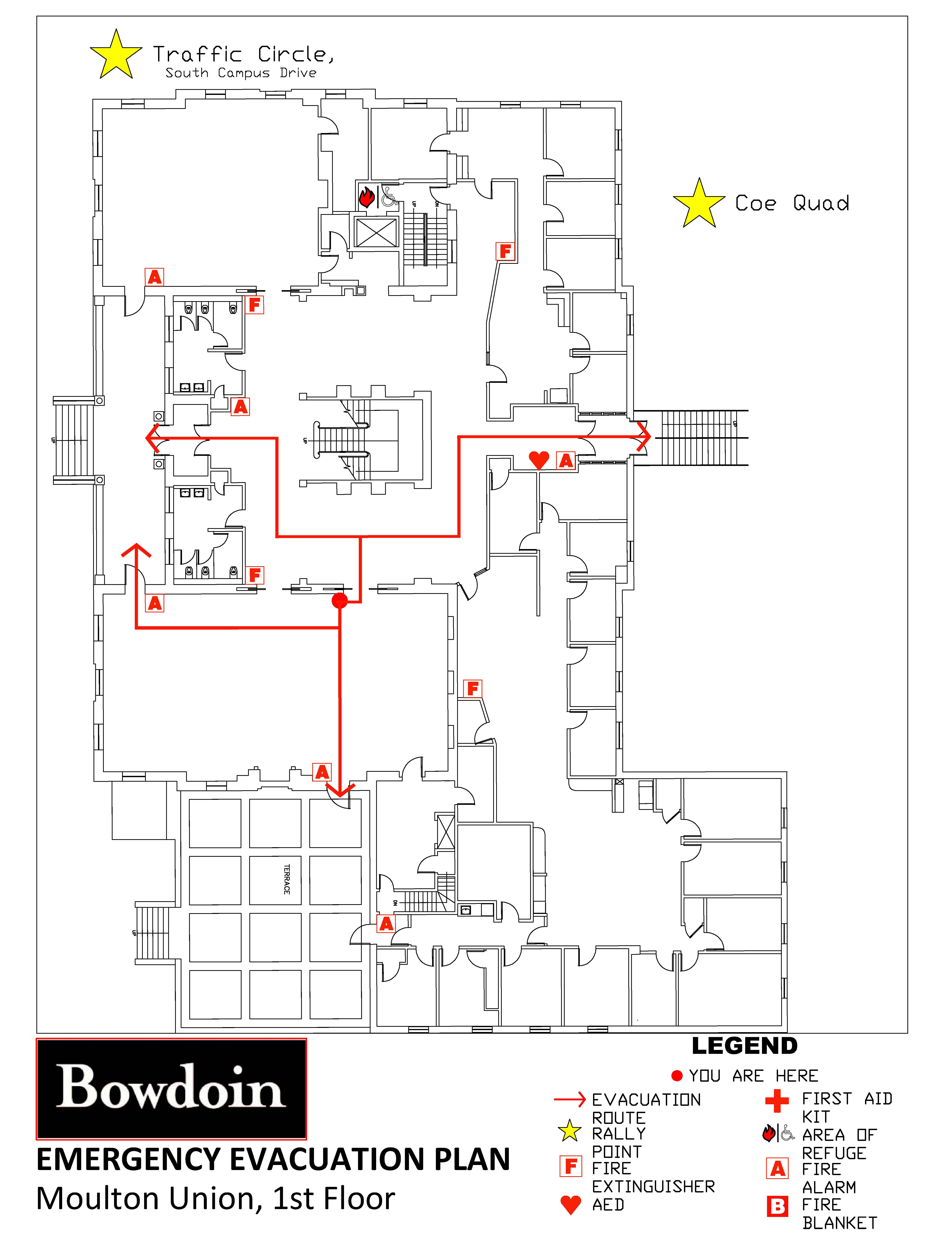 Egress map for Main Lounge