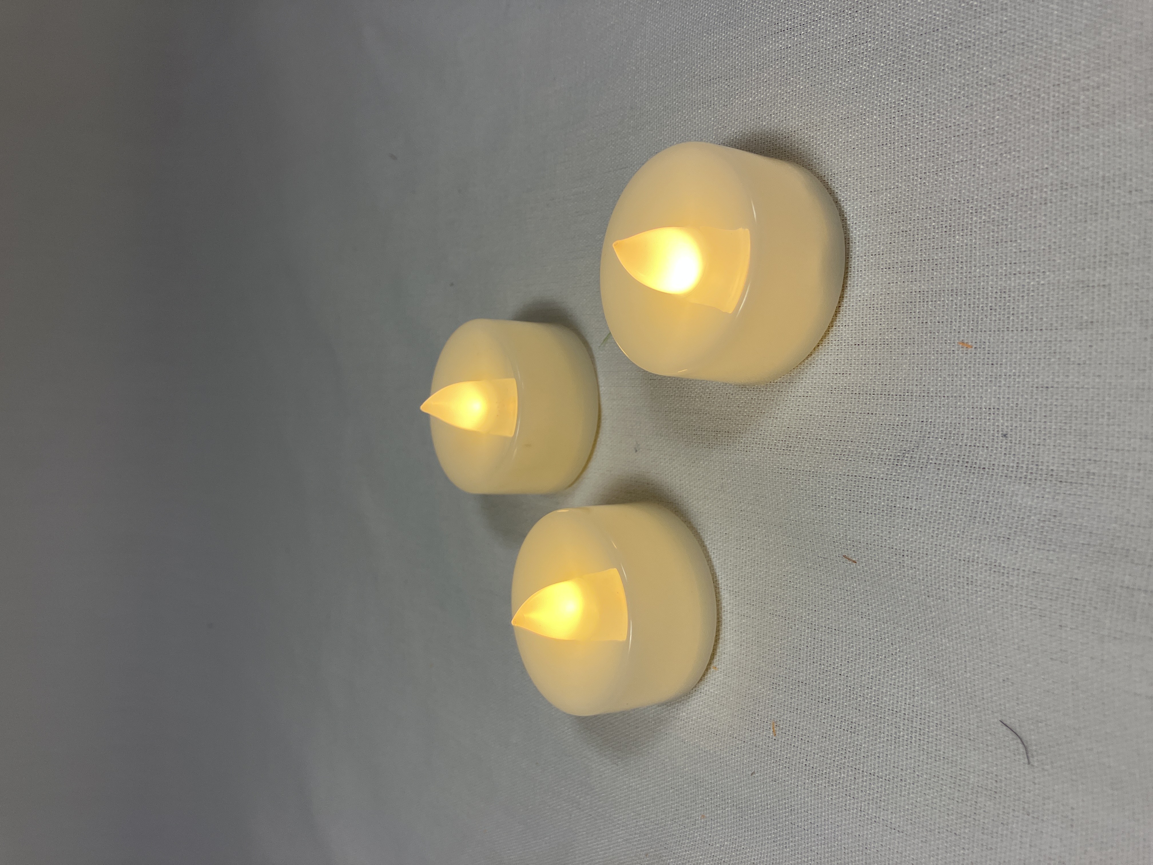 image of 3 artificial tea lights