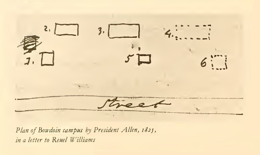A very old Bowdoin Campus Plan
