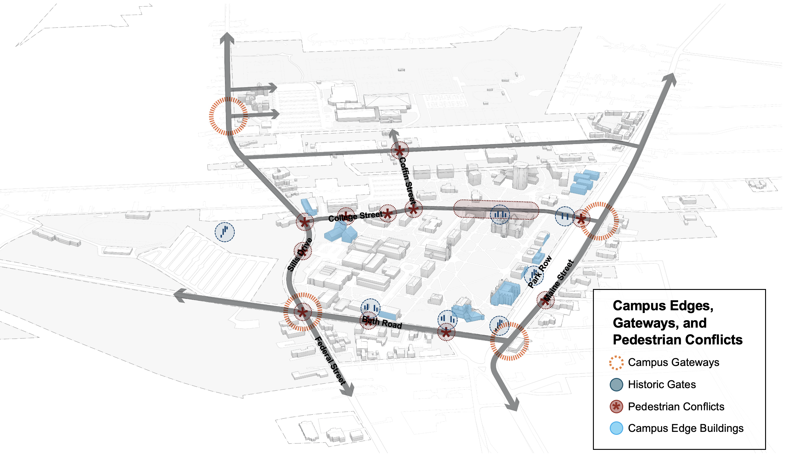 Campus gateways map