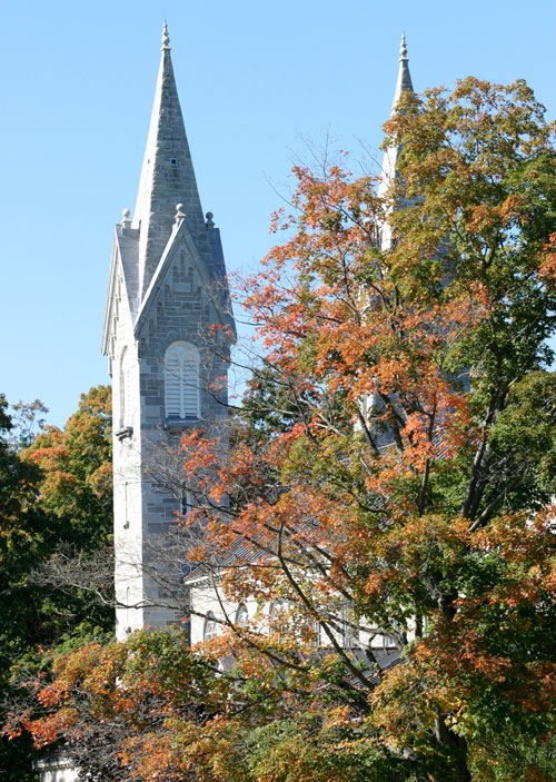 Chapel against a ble sky