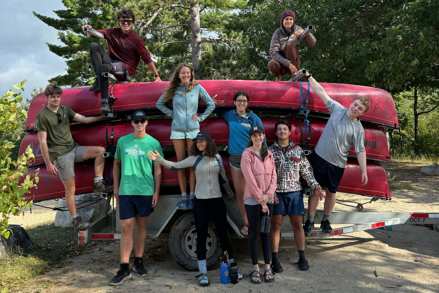 Bowdoin Orientation canoeing trip
