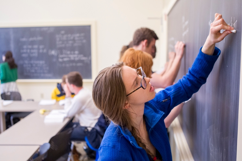 French Student in Class