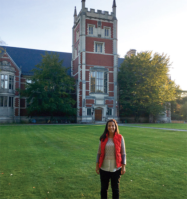 Elaine Bennett during her visit to the Bowdoin campus.
