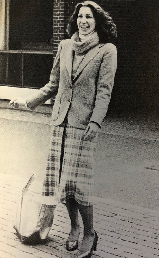 Elizabeth Aaroe in the 1981 issue of the Bowdoin Bugle