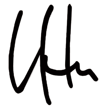 signature of Bowdoin president Clayton Rose