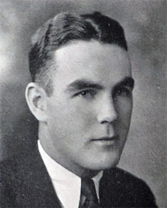 George S. Bennett '34 in his senior photo.