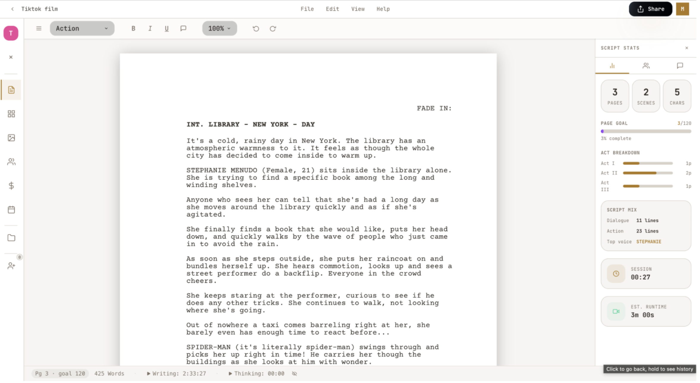 Screenshot of Ethan Heldman's app