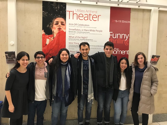 Hispanic Studies students with Margaret Boyle and Elena Cueto-Asín