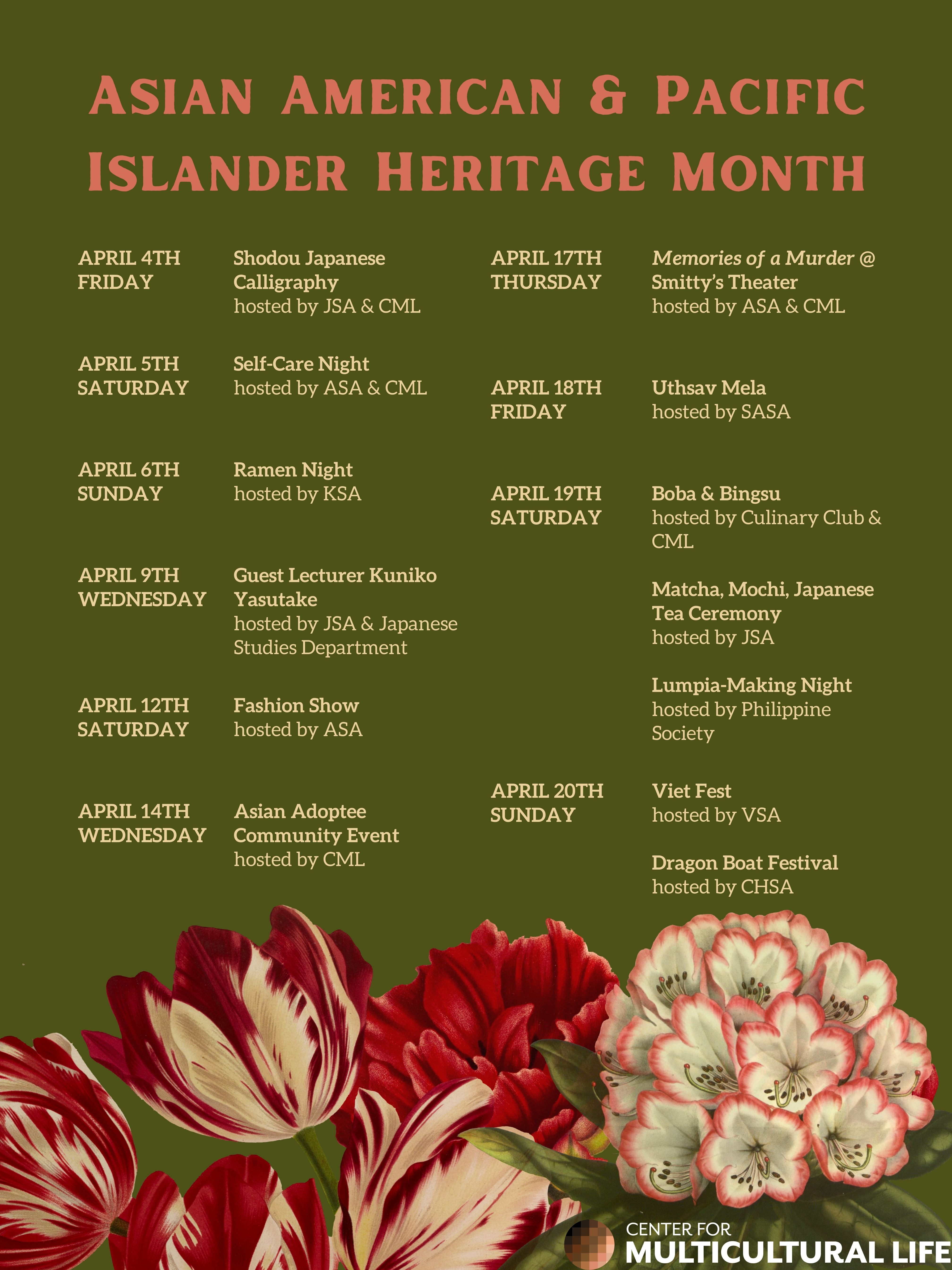 AAPI month event poster