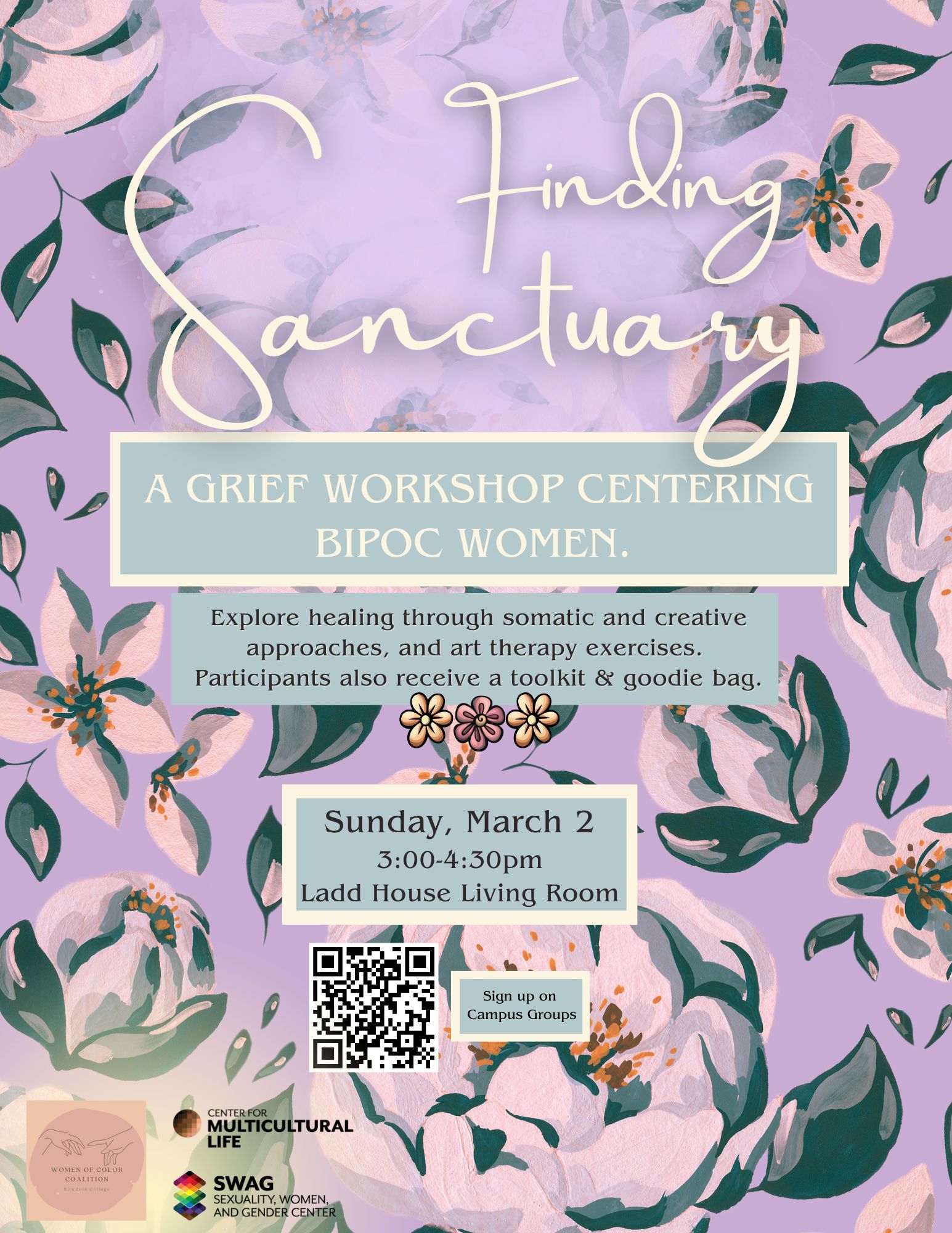 Finding Sanctuary event poster